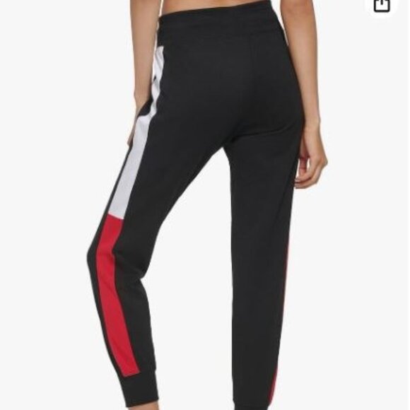 Tommy Hilfiger Black and Red Soft Jogger Sweatpants - Size L - Picture 4 of 5